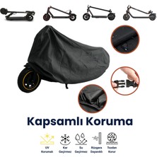 Dokaca Siyah Elektriki Scooter Brandası, Katlanabilir Scooter Koruyucu Örtüsü, Su Geçirmez