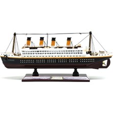 Dekofon 35X45 cm Özel Tasarım Işıklı Ahşap Titanik Gemi