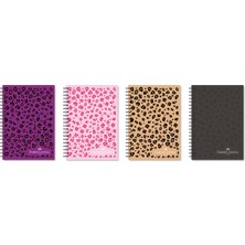 Faber-Castell Karton Kapak,leo Defter, 100 Yaprak, Çizgili