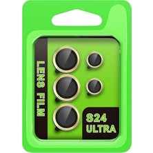 Eco Port Samsung Galaxy S24 Ultra Raze Metal Kamera Lens - Sarı