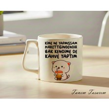 Tanem Transparan - Lüks Kupa Kahve Çay Fincanı Hediye Kupa Ofis ve Ev Için Dekoratif Şık Bardak