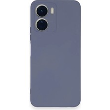 Eco Port Vivo Y16 Kılıf Nano Içi Kadife Silikon - Gri