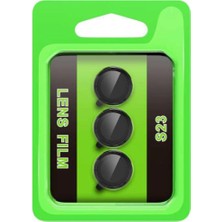 Eco Port Samsung Galaxy S23 Raze Metal Kamera Lens - Siyah