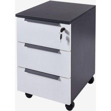 Delixa Ofisimi Tidy Standart Hareketli Keson (Antrasit/lake Beyaz)