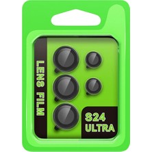 Eco Port Samsung Galaxy S24 Ultra Raze Metal Kamera Lens - Siyah