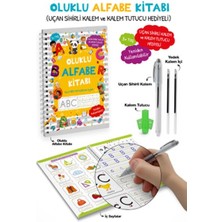 Calperia Oluklu Alfabe Kitabı / Uçan Sihirli Kalem ve Kalem Tutucu Hediyeli - 3+
