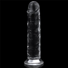 25 cm Şeffaf Jel Dildo Gerçekçi Yumuşak Dokuda Güçlü Vantuzlu - Kulis Grup