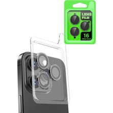 Eco Port Iphone 16 Pro Raze Metal Kamera Lens - Siyah
