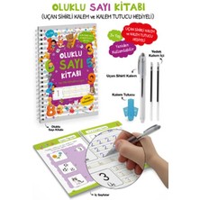 Hatıra Kutusu Oluklu Sayı Kitabı / Uçan Sihirli Kalem ve Kalem Tutucu Hediyeli - 3+