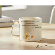 Tanem Transparan - Lüks Kupa Kahve Çay Fincanı Hediye Kupa Ofis ve Ev Için Dekoratif Şık Bardak