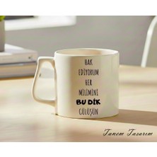 Tanem Transparan - Lüks Kupa Kahve Çay Fincanı Hediye Kupa Ofis ve Ev Için Dekoratif Şık Bardak