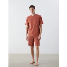Lc Waikiki Yeni Sezon Standart Kalıp Erkek Şortlu Pijama Takımı