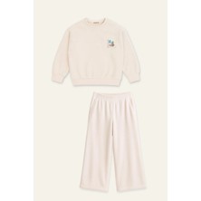 Zeyland Kız Çocuk Polar Ikili Takım - Krem