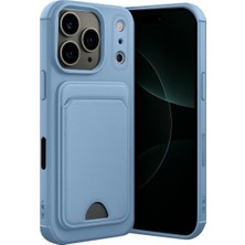 Eco Port Apple Iphone 17 Pro Max Kelvin Kartvizitli Silikon - Mavi