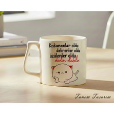 Tanem Transparan - Lüks Kupa Kahve Çay Fincanı Hediye Kupa Ofis ve Ev Için Dekoratif Şık Bardak