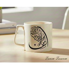 Tanem Transparan - Lüks Kupa Kahve Çay Fincanı Hediye Kupa Ofis ve Ev Için Dekoratif Şık Bardak