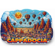 Mercansa Kapadokya Temalı Silikon Buzdolabı Magneti Model 5