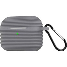 Eco Port Airpods Pro 3 (3.nesil) Raven Silikon Kılıf - Gri