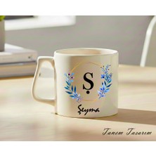 Tanem Transparan - Lüks Kupa Kahve Çay Fincanı Hediye Kupa Ofis ve Ev Için Dekoratif Şık Bardak