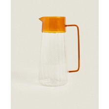 Luz&Pos Turuncu Detaylı Cam Sürahi 1600 ml