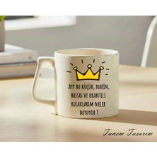 Tanem Transparan - Lüks Kupa Kahve Çay Fincanı Hediye Kupa Ofis ve Ev Için Dekoratif Şık Bardak