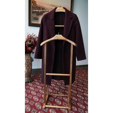 NYN Askı Dünyası Ahşap (Dış Budak Premıum) Dilsiz Uşak Askılık Renk Sentetik Koyu Ceviz 1 Adet