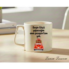 Tanem Transparan - Lüks Kupa Kahve Çay Fincanı Hediye Kupa Ofis ve Ev Için Dekoratif Şık Bardak