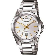 Casio MTP-1370D-7A2VDF Erkek Kol Saati Çelik Kordonlu Suya Dayanıklı 5 ATM Fonksiyonel Tasarım