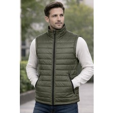 Hamitogulları Haki Ray  Dikişli Polarlı Yelek