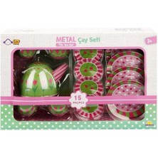 Depozee 02169 Metal Oyuncak Çay Takımı 15 Parça -Sunman