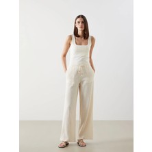 Lc Waikiki Yeni Sezon Beli Lastikli Dokulu Kadın Pantolon