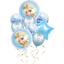 Parti Station Frozen Elsa Karlar Ülkesi Balon Seti Frozen Konsept Frozen Elsa Doğum Günü Balon Buketi