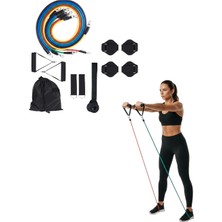 Shopwave 11 Parça Çok Fonksiyonlu Kapı Arkası Egzersiz Bandı Ev Tipi Spor Seti