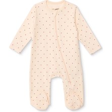 Hellobaby Hellobaby, Kız, Patikli Tulum, Kalp Baskılı, Fermuarlı, Bisiklet Yaka, Uzun Paça, Uzun Kol