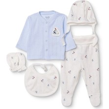 Bebetto Bebetto, Erkek, 5li Askı Hastane Çıkışı, Marin Baskılı, Çıtçıtlı, Palm In The Sea, Bisiklet Yaka, Uzun Paça, Uzun Kol