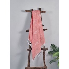 Denizli Concept Flamingo Peştemal Karde Pamuk 100x180 cm Somon Renkli Modern Tasarım