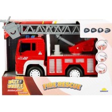 Eco Lounge 3150 Maxx Wheels Sesli ve Işıklı Su Fışkırtan Itfaiye Aracı 20 cm - Stokta Olan Gönderilir