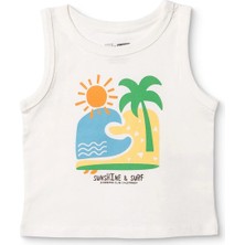 Hellobaby Hellobaby, Erkek, Atlet Tshirt, Palmiye Baskılı, Bisiklet Yaka, Atlet
