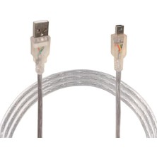 Pazarcan Ipod Şarj Aleti Kablosu 5 Pin Geniş 1.5 Metre Şeffaf