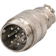 Najmaddin Mayk GX16-8 Pinli Metal Erkek Konnektör (M16 - 16MM)