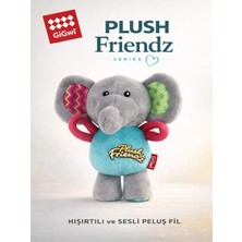 GiGwi Plush Friendz Serisi Hışırtılı ve Sesli Peluş Fil Köpek Oyuncağı -Küçük Irk & Yavru