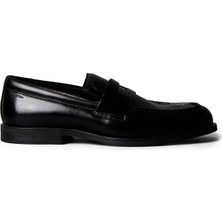 Calvin Klein Siyah Erkek Klasik Ayakkabı Ess Rubber Penny Loafer Pol Lth