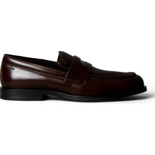 Calvin Klein Kahve Erkek Klasik Ayakkabı Ess Rubber Penny Loafer Pol Lth