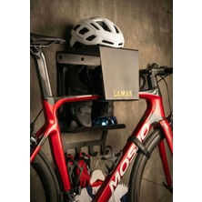 Lamas Bike Station Extreme |  Dekoratif Metal Duvar Tipi Bisiklet Askı Standı ve Aksesuar Düzenleyici