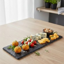 Külsan 47024.BL - Arduvaz Efektli 6'lı Siyah Sunum Pano Seti 53X16,2 Cm, Thermoset Melamin