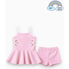 My Kids Wear Kız Çocuk Nakış Detaylı Garson Boy Mayo 5-14 Yaş 12596