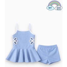 My Kids Wear Kız Çocuk Nakış Detaylı Garson Boy Mayo 5-14 Yaş 12590