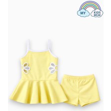 My Kids Wear Kız Çocuk Nakış Detaylı Garson Boy Mayo 5-14 Yaş 12589
