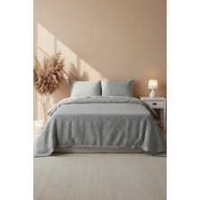 Style Antrasit Çift Kişilik Yatak Örtüsü Seti