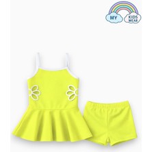 My Kids Wear Kız Çocuk Nakış Detaylı Garson Boy Mayo 5-14 Yaş 12592